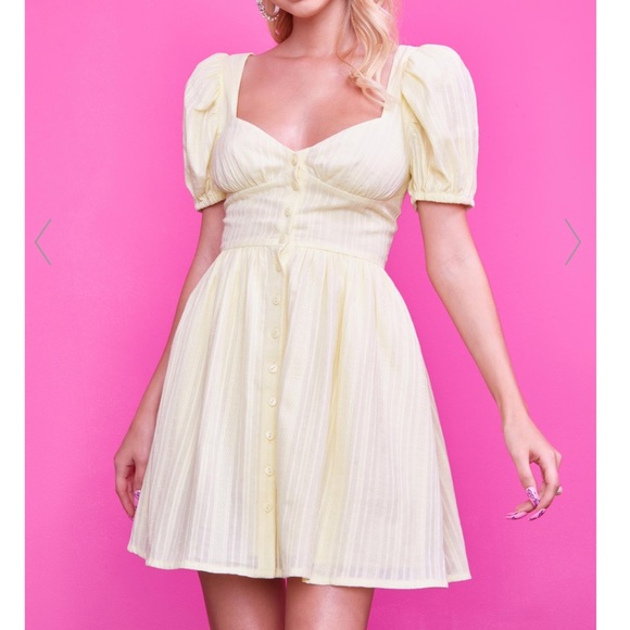 Dolls Kill Dresses & Skirts - Shock wrangle me puff sleeve mini dress